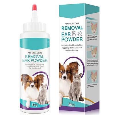 Dog Ear Cleaner, Upgraded Dogs & Cats Ear Powder for Easy Hair Removal, Pets Ear Infection Relief, Soothes Itchy Ears & Relieve Scratching (1)