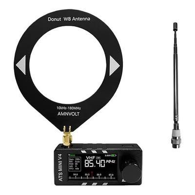 Upgraded ATS mini V4B Si4732 DSP Radio, Si4732 All Band Shortwave Receiver with ESP32-S3, 1.9" IPS Display, Hi-Z Circuit & Headphone Amp - Portable AM/FM/LSB/USB Pocket Radio