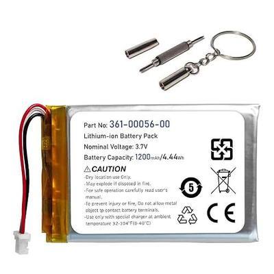 1200mAh Replacement Battery Compatible with Garmin Drive 50/51LM/LMT & nuvi 30/50/52/55 Series GPS, for Models 361-00056-00 and 361-00056-50