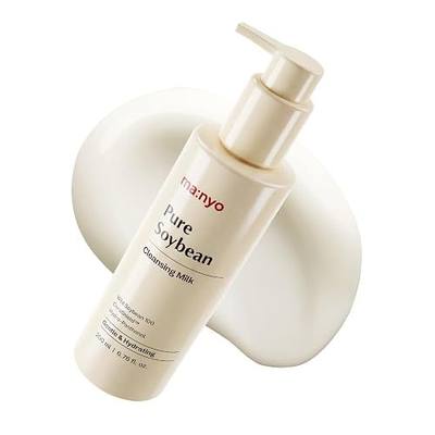 MANYO Pure Soybean Cleansing Milk, Hydrating Facial Milky Cleanser for Skin Barrier Repair, Hydrating Skincare with Hyaluronic Acid for Dry, Sensitive Skin, 6.76 fl oz (200ml)