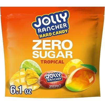 JOLLY RANCHER Zero Sugar Tropical Fruit Flavored Hard Candy Bag, 6.1 oz