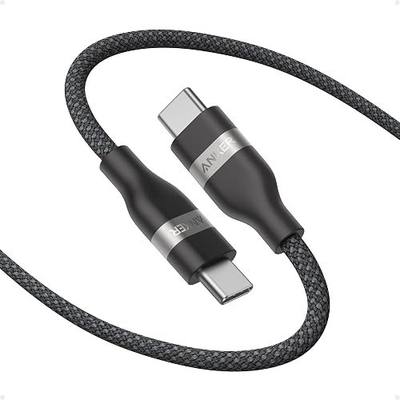 Anker Nano USB C to USB C Cable, 240W Fast Charging Cable (10 ft, Black) | Flexible Multi-Color Braided Charger for iPhone 17 Series, MacBook Pro, and More