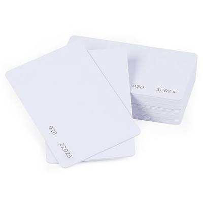 20pcs 26 Bit Proximity CR80 Cards Writable RFID Card Rewrite 125khz Contactless Weigand Prox Blank Proximity Cards Compatible ISOProx 1386 1326 H10301 Format Readers and Access Control Systems
