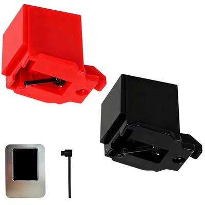 2 Pack ATN3600L Diamond Stylus Needle Replacement with Cleaning Brush, Compatible with Audio-Technica AT-LP60X/AT3600L/AT-LP60XBT/AT-LP2D Turntables — Clear Sound, Easy Install(Red + black)