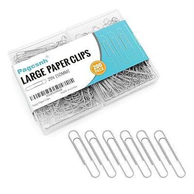 200 Pack 2In Jumbo Heavy Duty Paper Clips, Large Stainless Steel PaperClips for Thick Documents, Reports, Office, School, and Home Organizing