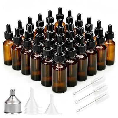 1 oz Tincture Bottles with Dropper,Tincture Bottles with Eye Dropper 64pcs | Leakproof Essential Oils Bottle - Storage and Travel for Beauty or Health