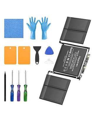 Replacement Battery for MacBook Pro A1706, 13-Inch, 2016-2017 | Battery models: A1819, 11.41V 4320mAh 49.29Wh, up to 1000 cycles, 3 screwdrivers, tool kit, installation guide