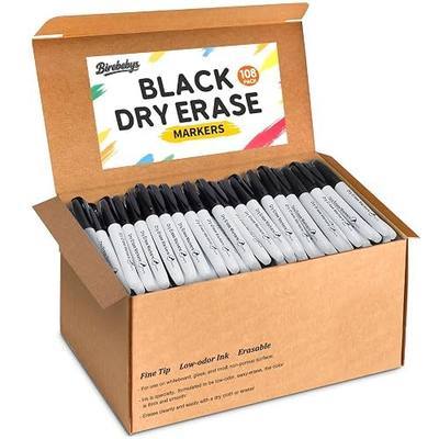 108 Count Dry Erase Markers Bulk, Fine Tip Whiteboard Markers for Kids Teachers, Dry Erase Pens Bulk Pack for Classroom Home, Back to School Supplies