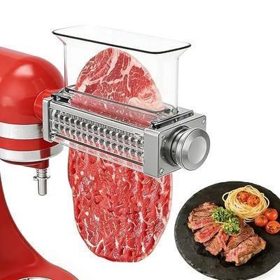 Adjustable Meat Tenderizer Attachment for KitchenAid Stand Mixers 3 Thickness Settings Tenderizer Machine with Wide Metal Wheel & Tall Chute Meat Tenderizer Tool (meat tenderizer)