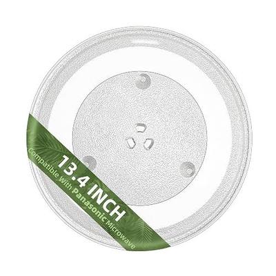 13.4" Microwave Turntable Plate for Panasonic Microwave Compatible with Part # F06015Q00AP E06014N30BP A06015Q00AP 13 3/8 inch Series Panasonic Microwave Glass Plate