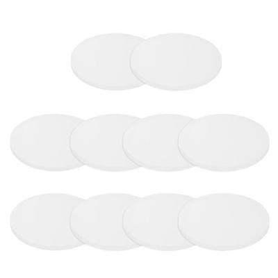 PATIKIL Solid Round Silicone Rubber Sheet, 10 Pcs 50mm OD x 3mm Thick Round Silicone Sealing Gasket Pads Bumper Pads for Home Craft Industrial Anti Vibration Slip Gasket, Translucent