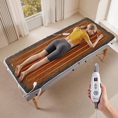 Bearhug Massage Table Warmer, 71 x 30 in 5-Layer Sherpa Heating Pad for Spa and Esthetician Tables, 10 Heat Settings, 90-108°F NTC Control, 19 ft Cord, Machine Washable, Single Zone | 71 x 30 in single-zone table warmer with 10 heat settings, NTC control, 5-layer sherpa comfort and a 19 ft cord.