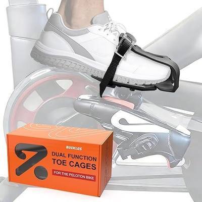 Bucklos Toe Cage for Peloton Bike + - Pedals,Convert Look Delta to Dual Function Pedal Ride with Sneakers or Peloton Shoes,Indoor Exercise Bike Accessories for Friends, Family, Spin Class