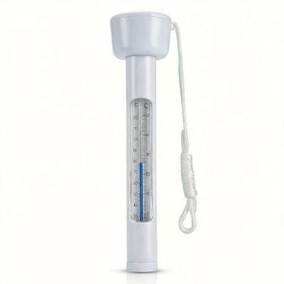 Pool Thermometer Floating, Water Temperature Thermometer with String, Large Size Easy Read & Shatter Resistant Pool Accessories for Outdoor & Indoor Swimming Pools, Spas, Hot Tubs & Aquariums.(White)