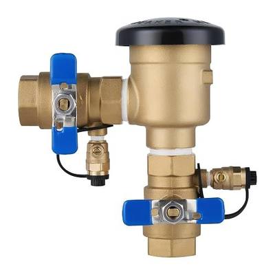 3/4 Inch Backflow Preventer, Pressure Vacuum Breaker Assembly, Heavy Duty Brass Sprinkler Backflow Valve for Lawn Irrigation System, Garden Water Line, Outdoor Anti-Siphon Protection, Max 400 PSI