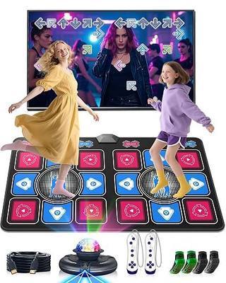 Dance Mat for Kids and Adults: 2-Player Electronic Dance Pad with HDMI for TV - Wireless Musical Exercise Game - Great for Party Fun & Birthday Gifts for Girls & Boys Ages 6+