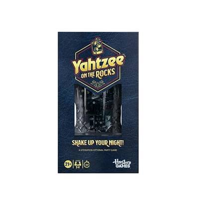 Hasbro Gaming Yahtzee On the Rocks Dice Game | Adult Party Game with Fun Challenges for Ages 21+ | 2 to 6 Players | 20 Mins. | Great Gifts for Adults