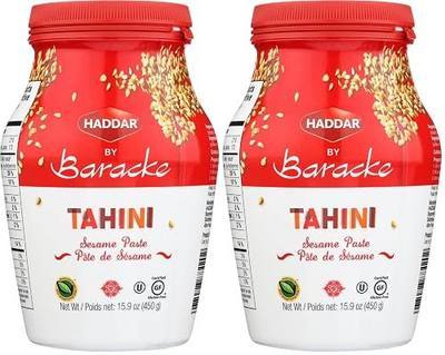 HADDAR Tahini Sesame Paste, 15.9 OZ (Pack of 2)