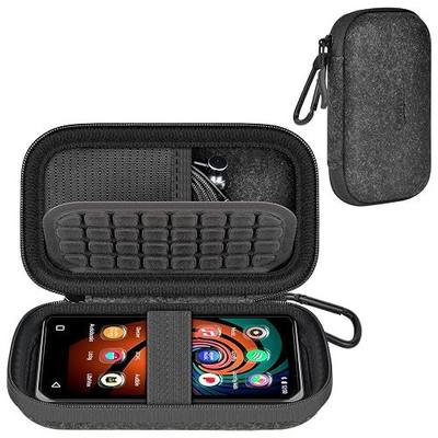 MP3 MP4 Player Case & Hard Carrying Pouch for Innioasis for Luoran for ZAQE for AGPTEK for Ninsiden for TIMMKOO for MYMAHDI for Phinistec Travel Storage Bag with Pocket for Earbuds (Black)