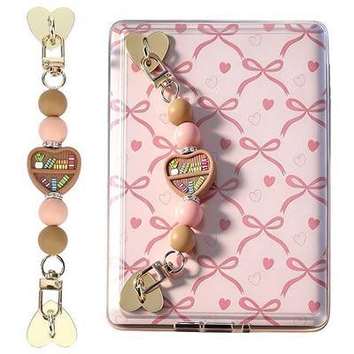 Silicone Beaded E-Reader Strap Charm Grip Bracelet for Kindle | Cute Silicone Beaded Hand Strap Grip Chain, Hands Free E Reader Accessory Bracelet, Bookish Gift For E Book Lover