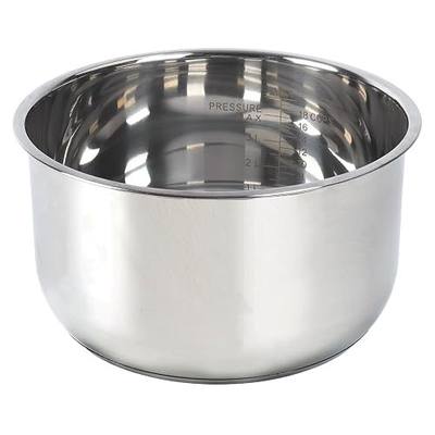 Stainless Steel Inner Pot for Ninja Foodi 6.5Qt, Replacement Insert Liner | Food Grade 304 Replacement Parts for Ninja Foodi, Thick Bottom Even Heating Non-Toxic Pressure Cooker Accessory