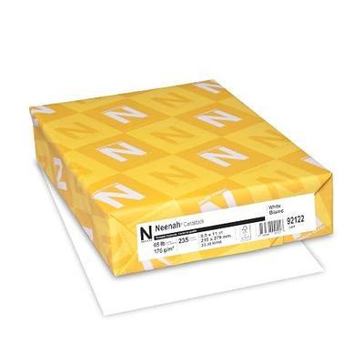 Neenah White Cardstock, 65 lb. 8.5" x 11", 235 Sheets, Thick and durable card stock for invitations, business cards, crafts and printing
