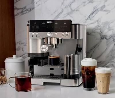 Ninja Luxe Cafe Signature Series ES655CCO 3-in-1 Espresso, Coffee and Cold Brew Machine (Renewed)