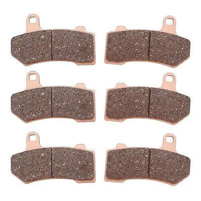 Front and Rear Brake Pads Kit Compatible with Harley Davidson Road Glide 08-21, FLHX Street Glide 08-22, FLHR Road King 08-22, FLHTCU Ultra Classic Electra Glide 08-20