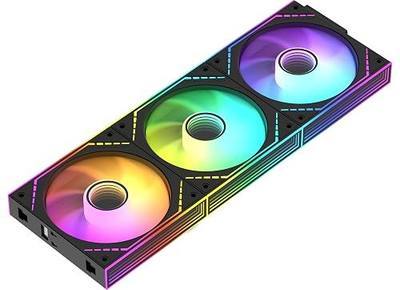 Thermalright TL-M12Q-S X3 120mm ARGB Case Fans, 2000RPM, 68.9CFM, 3-Pack | Daisy Chain Wiring, ARGB Fan Blades, Infinity Mirror Lighting