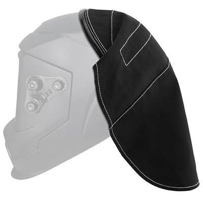 Welding Helmet Cover, Welding Hood Accessories - Extended FR Cotton Rear Cover with Press Fit Seal, Full Protection for Neck & Helmet
