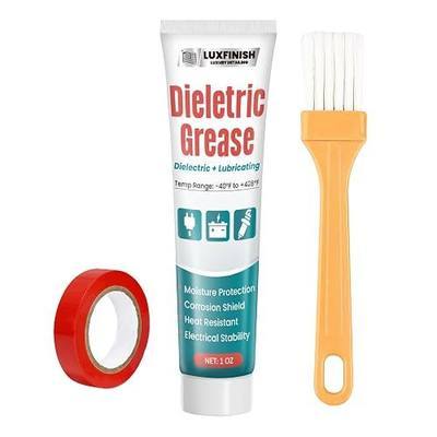 Dielectric Grease Kit | Prevents Corrosion & Short Circuits | Waterproof Insulator for Automotive Battery, Spark Plugs, Electrical Connections | High Temp Resistant, Non-Conductive (1oz)