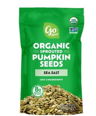 Goo Row Sprouted Organic Pumpkin Seeds with Sea Salt 22 oz