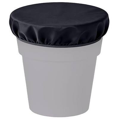 2-5 Gallon Horse Bucket Cover, Waterproof Horse Feed Bucket Cover, Lightweight and Easy to Use (Excluding Bucket, Black)