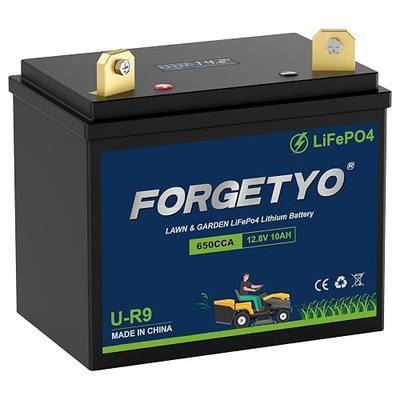 U-R9 Riding Lawn Mower Battery, 12V 10Ah 650CCA Lithium LiFePO4 Garden Tractor Starting Battery, Compatible with John Deere,Cub Cadet,Craftsman,Troy-Bilt Mower, and Generator