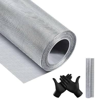 15.7 inch x 24 feet Stainless Steel 304 Grade Woven Wire Mesh, 20 Mesh with 0.15mm Wire Diameter, for Window Screens, Door Nets, Pet Barriers, BBQ Grills, Rodent Control, Ventilation