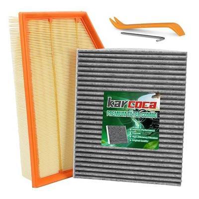 Engine Air Filter & Cabin Air Filter Combo for 2018-2025 Wrangler | Jeep Wrangler JL JLU & 2020-2025 Gladiator JT (2.0L & 3.6L) - Replaces 68257030AA, 68301863AA, CA12373, CF12450