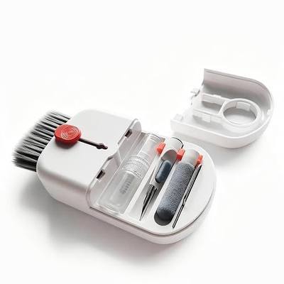9-in-1 Keyboard Cleaning Kit for Laptop, Phone, Screen | Includes soft brush, and port tool. Cleans screens, earbuds, and charging cases. Safe for MacBook & AirPods.