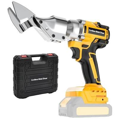 Cordless Metal Shear Compatible With Dewalt 20V Max Battery, Brushless Electric Sheet Metal Shear, Power Metal Cutter for Stainless Sheet, Iron, Leather, Cardboard Cutting (Tool Only)
