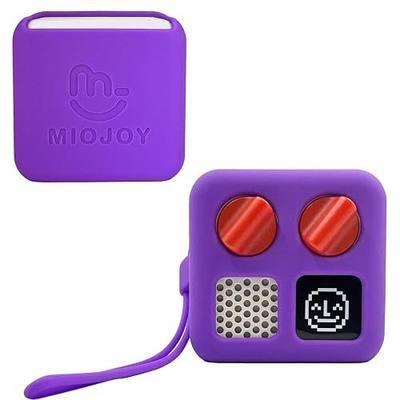 Silicone Case for Yoto Mini Player, Adventure Jacket with Wrist Lanyard Protective Skin Cover for Yoto Mini Accessories for Kids, Purple