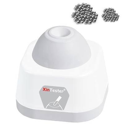 Xin Tester Lab Mini Vortex Mixer, 100ml DIY Model Paint Shaker Nail Polish Mixer Machine 3000RPM, Eyelash Adhesives Pigment Tattoo Ink Mixing with 120pcs Balls - Gray
