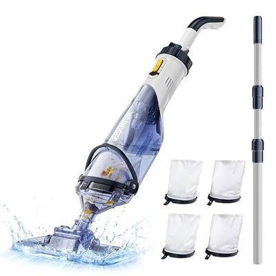 JESIMAIK Pool Vacuum, 18.5 GPM Suction Pool Vacuum for Above Ground Pool with Telescopic Pole, 60 Min Runtime, Cordless Pool Vacuum for Above & Inground Pools, Cleans Leaves and Debris