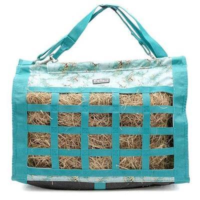 Jeffers Expression Extend Feed Hay Bag for Horses - Bloomin Toolin | Slow Feed Hay Bag Holds Up to 2 Hay Flakes for Daily Feeding, Travel or Farm Events | 600 Denier Material with Mesh Bottom