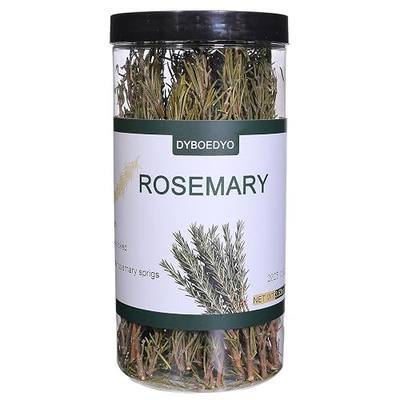 DYBOEDYO Dried Whole Rosemary Sprigs,3.53oz,50~70 Rosemary Fresh Sprigs | Rosemary Sprigs for Baking & Beverages,Spices and Seasonings for Cooking Red Wine, Pan-Fried Steak,Pasta,and Western Cuisine