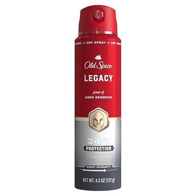 Old Spice Antiperspirant Spray for Men, 24/7 Sweat & Odor Protection, 24/7 Signature Scent & Lasting Freshness, Lightweight Formula, Easy Application, Legacy with Coconut, Pine & Cedar Scent, 4.3 oz
