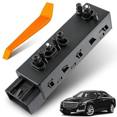 Right Passenger Side Power Seat Switch Fit for Chevrolet Chevy Avalanche Silverado Suburban Tahoe 2007-2013, GMC Yukon Sierra, Cadillac Escalade & Buick Hummer H2, Replace 12451498, 25974715