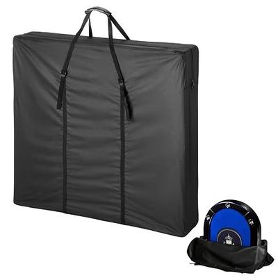 8 Player Poker Table Storage Bag, Carry Case for 72" Folding Table | Bags for 71" / 72"-Oval Folding Poker Tables for Large Moving, 600D Portable Protective Covers - Black 37 x 37 x 5.9 Inch
