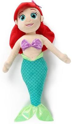 Jay Franco Kids Plush Pillow Buddy - 21 Inches Ultra-Soft Stuffed Plushie & Cozy Pillow, Official Licensed Product, Multi - Princess Ariel