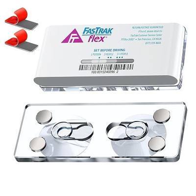 Magnetic FasTrak Flex Holder for Windshield – Custom Fit for FasTrak & FasTrak Flex Transponders, UV & Heat Resistant, Easy Tool-Free Installation & Clean No-Residue Removal.