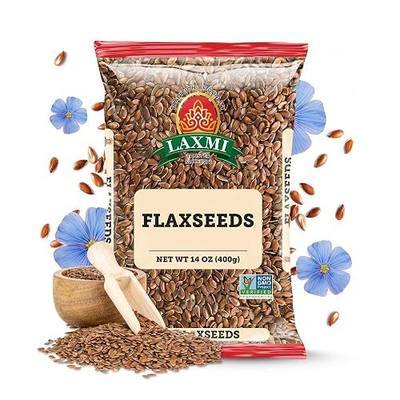 LAXMI Whole Flax Seed – Natural High Fiber, Non-GMO, 14 oz Plant-Based - Whole Flaxseed for Baking, Cooking and Asian Cuisine