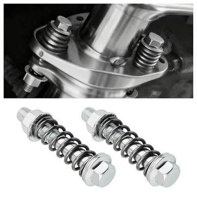 2PCS M10x1.25 Car Exhaust Manifold Bolts Kit with Springs,Sturdy Car Exhaust Bolts and Nuts Kit as Exhausts System Kits for Repairing,Heavy Duty Cars Exhausts Flange Bolt